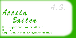 attila sailer business card